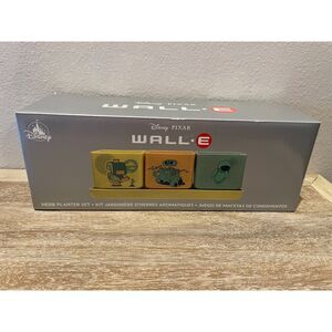 Walt Disney World Parks Store WALL-E EVE Mini Planter Tray Trio Set NEW